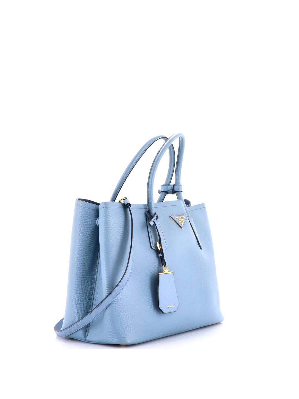 Prada Cuir Double Tote Saffiano Leather #377435P13B - Picture 2 of 9